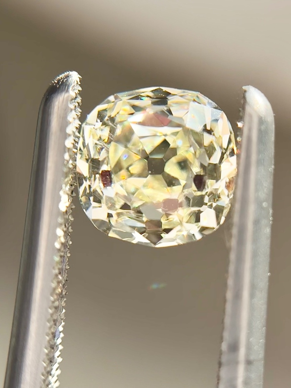 2.04 GIA Old Mine Cut Natural Diamond W-X VS2